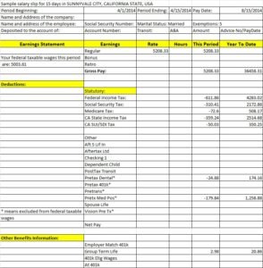 US pay stub sample with deductions - LearnHiring.com